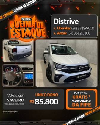 VOLKSWAGEN SAVEIRO 1.6 MSI TRENDLINE CS 16V FLEX 2P MANUAL